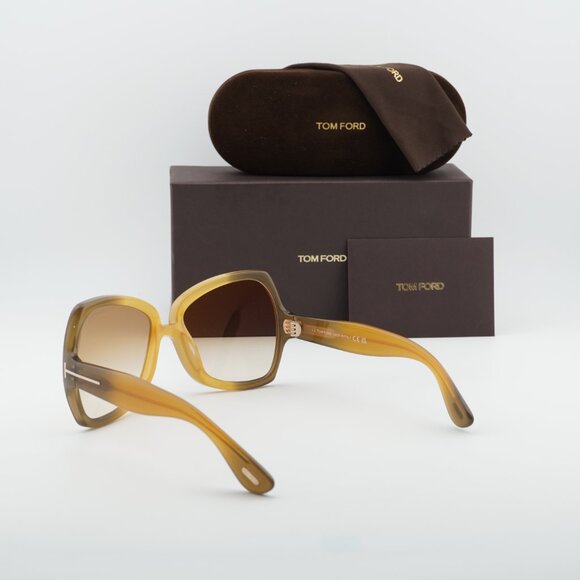 Tom Ford Jerry FT1222 41F Butterfly Sunglasses – Yellow/Brown main image 8